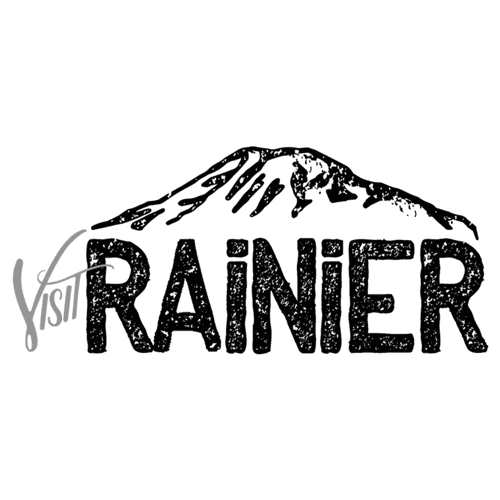 Badge and Emblem reads, "Visit Rainier"