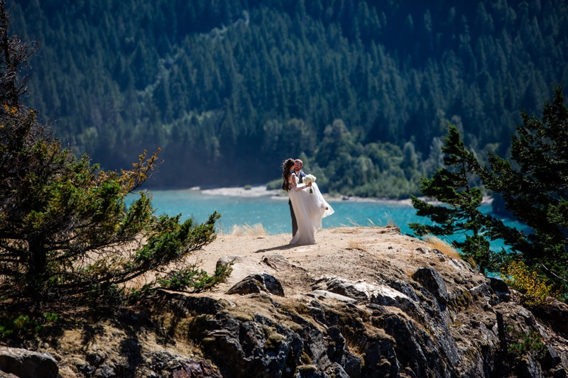 love story in elopement photos