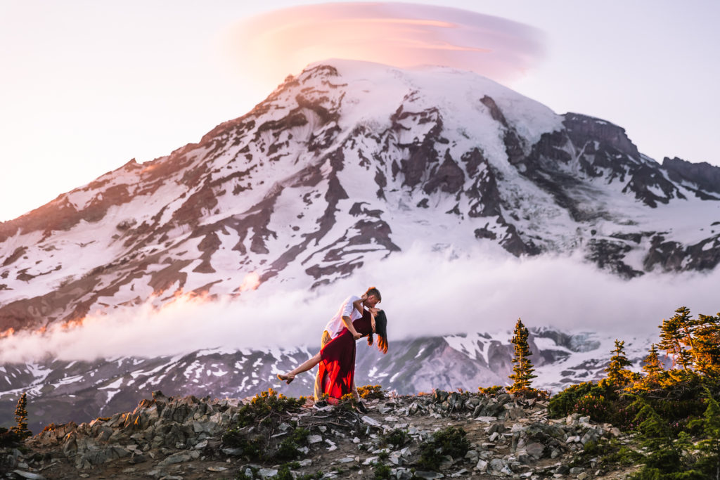 Mt. Rainier Engagement Photographer