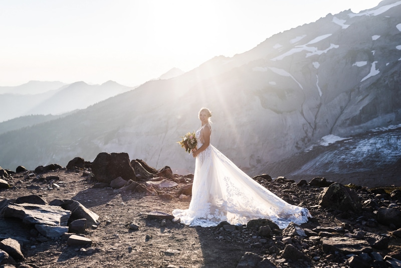 Elopement bridal gown