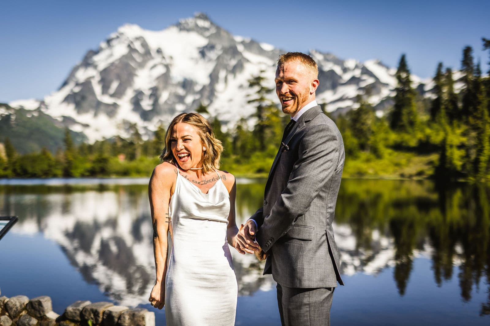 Mount Baker washington just married portraits