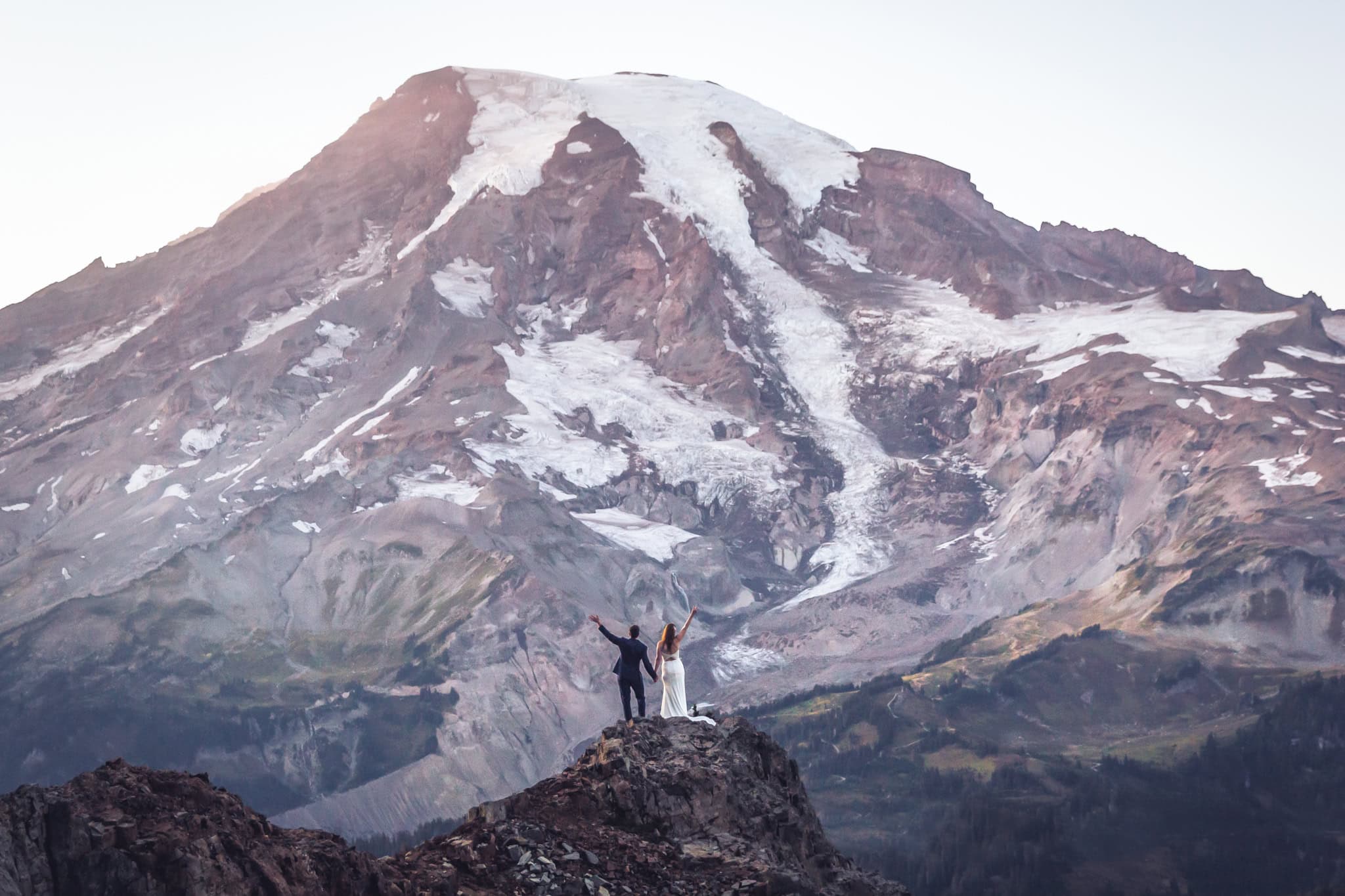 Mt. Rainier elopement combines the thrill of adventure with the romance of an intimate ceremony